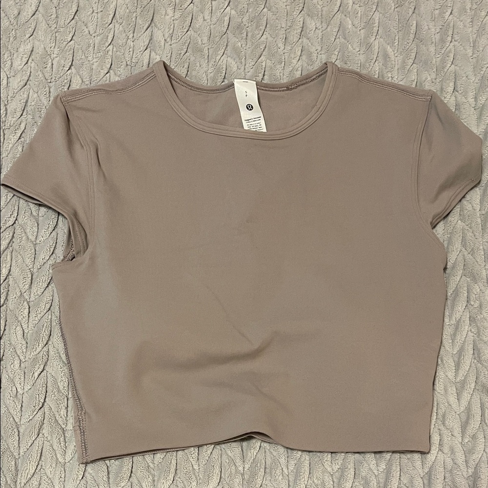 Lululemon Taupe Crop Top - Picture 5 of 10